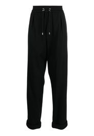 Balmain drawstring tapered track pants - Nero