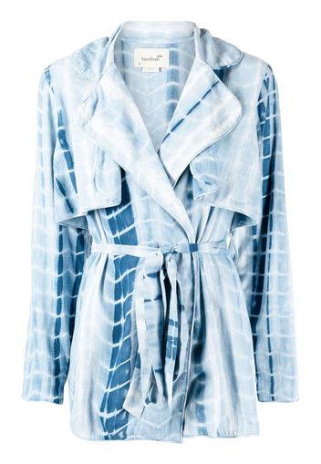 Bambah tie-dye trench-style blouse - Blu