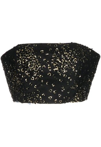 Bambah Top con paillettes - Nero