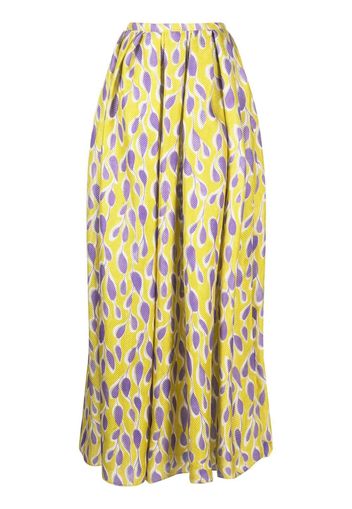 Bambah Viola floral-print maxi skirt - Giallo