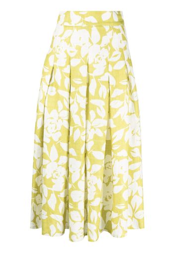 Bambah Lilly pleated midi skirt - Verde