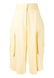 Bambah high-waisted cropped culottes - Giallo