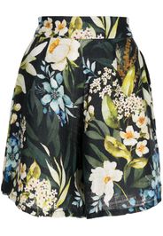 Bambah Black Gardenia pleated shorts - Blu