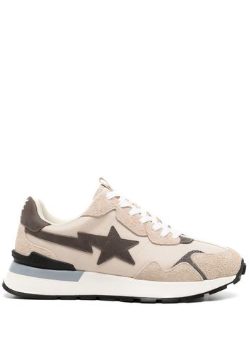 BAPE BLACK *A BATHING APE® lightning star patch low-top sneakers - Toni neutri