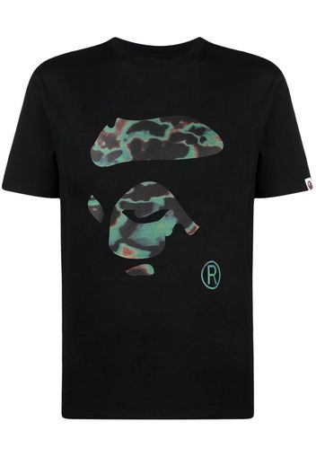 BAPE BLACK *A BATHING APE® logo-print cotton T-shirt - Nero