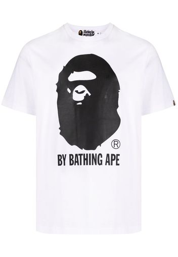 BAPE BLACK *A BATHING APE® logo-print jersey cotton T-shirt - Bianco