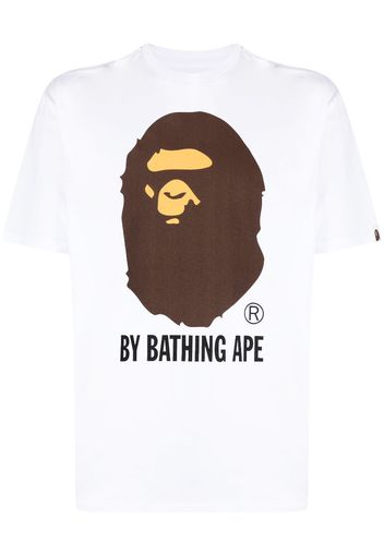 BAPE BLACK *A BATHING APE® logo-print jersey cotton T-shirt - Bianco