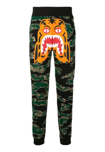 camouflage print track pants