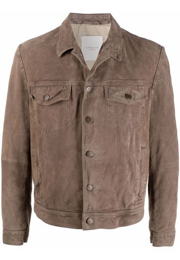 Baracco single-breasted leather jacket - Toni neutri