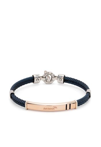 Barakà Bracciale con logo inciso - Rosa