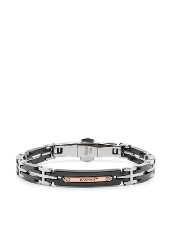 Barakà Bracciale con logo inciso Freetime - Argento