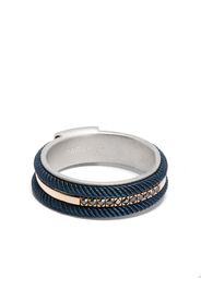 Barakà 18kt rose gold and sterling silver diamond ring - Blu