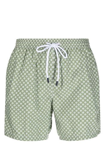 Barba floral-print swim shorts - Verde