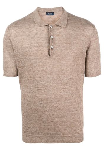 Barba short-sleeved polo shirt - Marrone