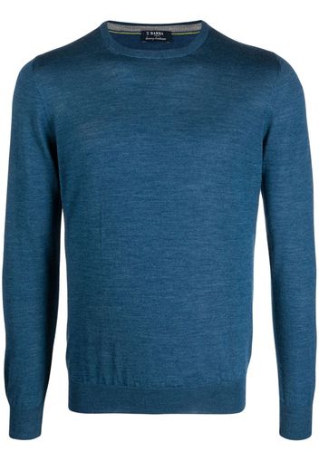 Barba crew neck knit jumper - Blu
