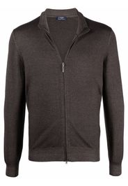 Barba Cardigan con zip - Marrone