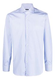 Barba striped long-sleeve shirt - Bianco