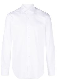 Barba long-sleeve cotton shirt - Bianco