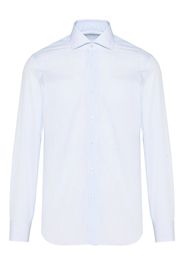 Barba striped long-sleeve shirt - Blu