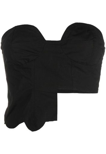 Barbara Bologna bustier crop top - Nero