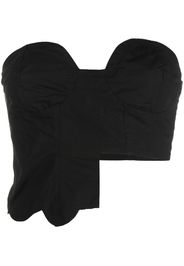 Barbara Bologna bustier crop top - Nero