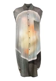 Barbara Bologna photograph-print button-up dress - Grigio