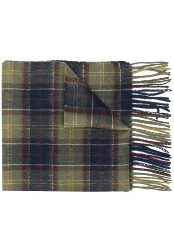 plaid print scarf