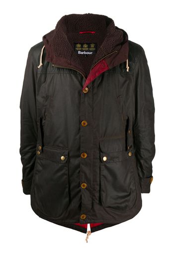 Game waxed parka jacket