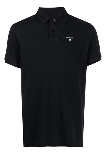 Barbour Polo con ricamo - Nero