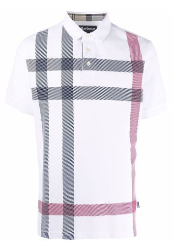 Barbour checked cotton polo shirt - Bianco