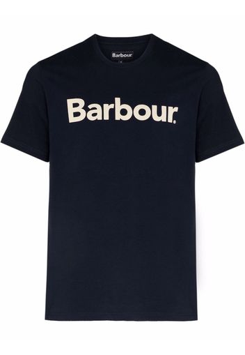 Barbour logo-print cotton T-shirt - Blu