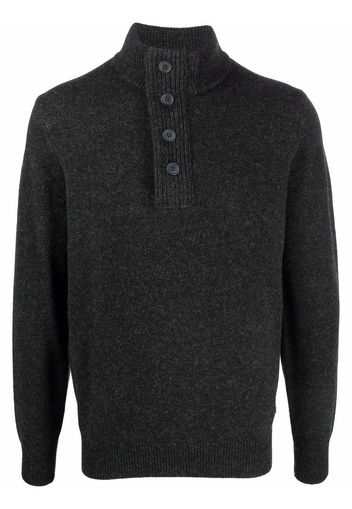 Barbour button-down pullover wool jumper - Grigio