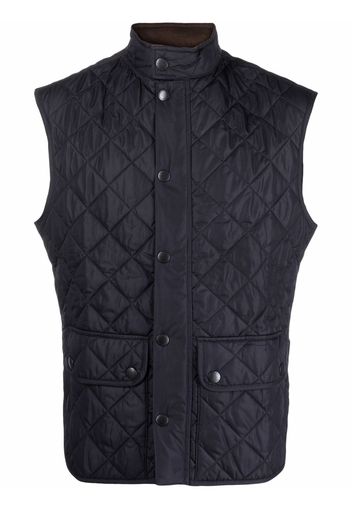 Barbour diamond-quilt padded gilet - Blu