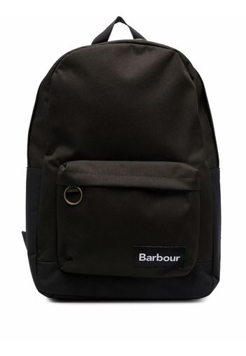 Barbour logo-patch backpack - Blu