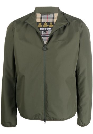 Barbour logo zipped bomber jacket - Verde