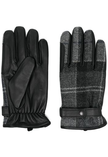 Barbour tartan print gloves - Nero