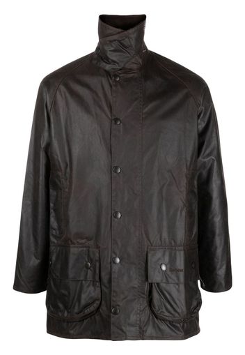 Barbour long-sleeve wax-coated jacket - Marrone