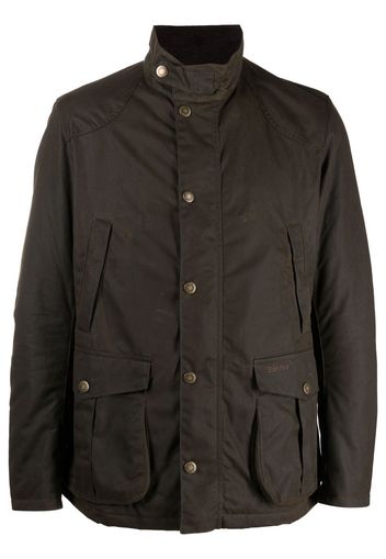 Barbour press-stud cotton jacket - Verde