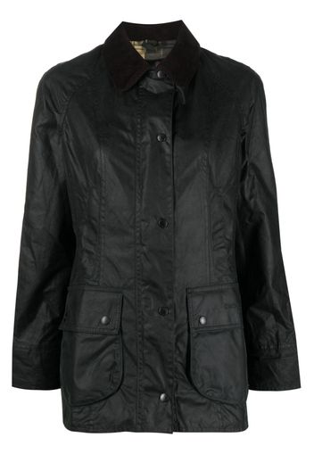 Barbour Beadnell® wax-coated cotton jacket - Verde