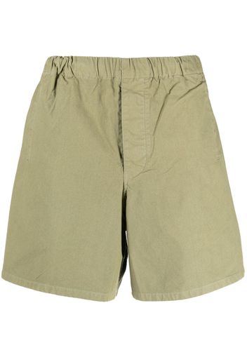 Barbour elasticated-waist cotton bermuda shorts - Verde