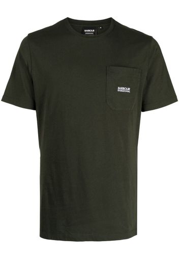 Barbour T-shirt girocollo con stampa - Verde