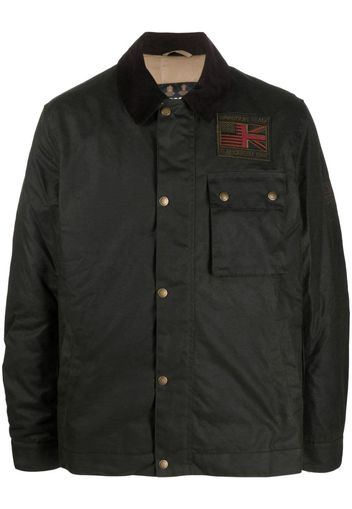 Barbour logo-patch cotton workers jacket - Verde