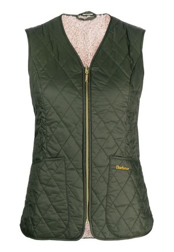 Barbour logo-embroidered quilted gilet - Verde