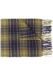 tartan knitted scarf