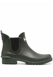 Barbour logo-patch ankle boots - Verde