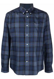 Barbour tartan-print button-up shirt - Blu