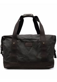 Barbour logo-patch luggage tote bag - Verde