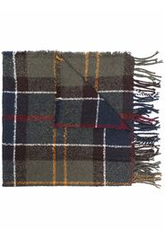 Barbour tartan-check bouclé scarf - Verde