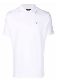 Barbour embroidered-logo polo shirt - Bianco