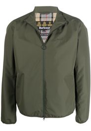 Barbour logo zipped bomber jacket - Verde